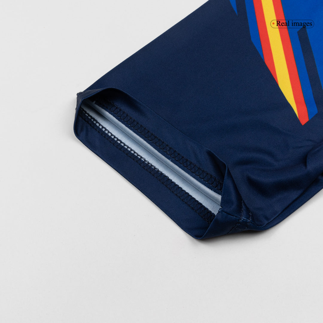 Espagne Pre-Match Maillot 2026 Bleu marine Grande Taille