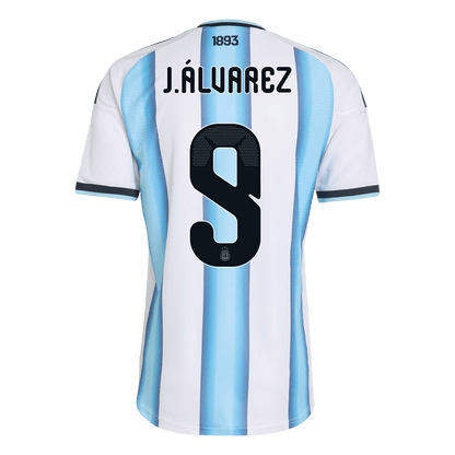 J.ÁLVAREZ #9 Argentine Domicile Maillot 2026 Blue&White Joueur