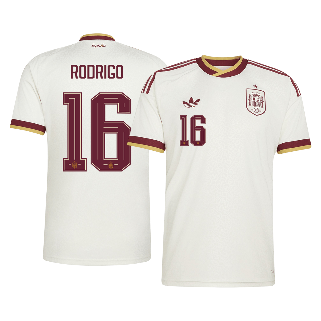 RODRIGO #16 Espagne Extérieur Maillot 2026 Blanc