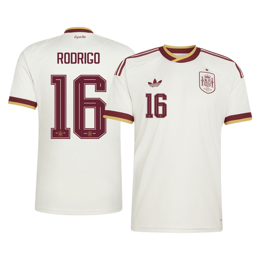 RODRIGO #16 Espagne Extérieur Maillot 2026 Blanc