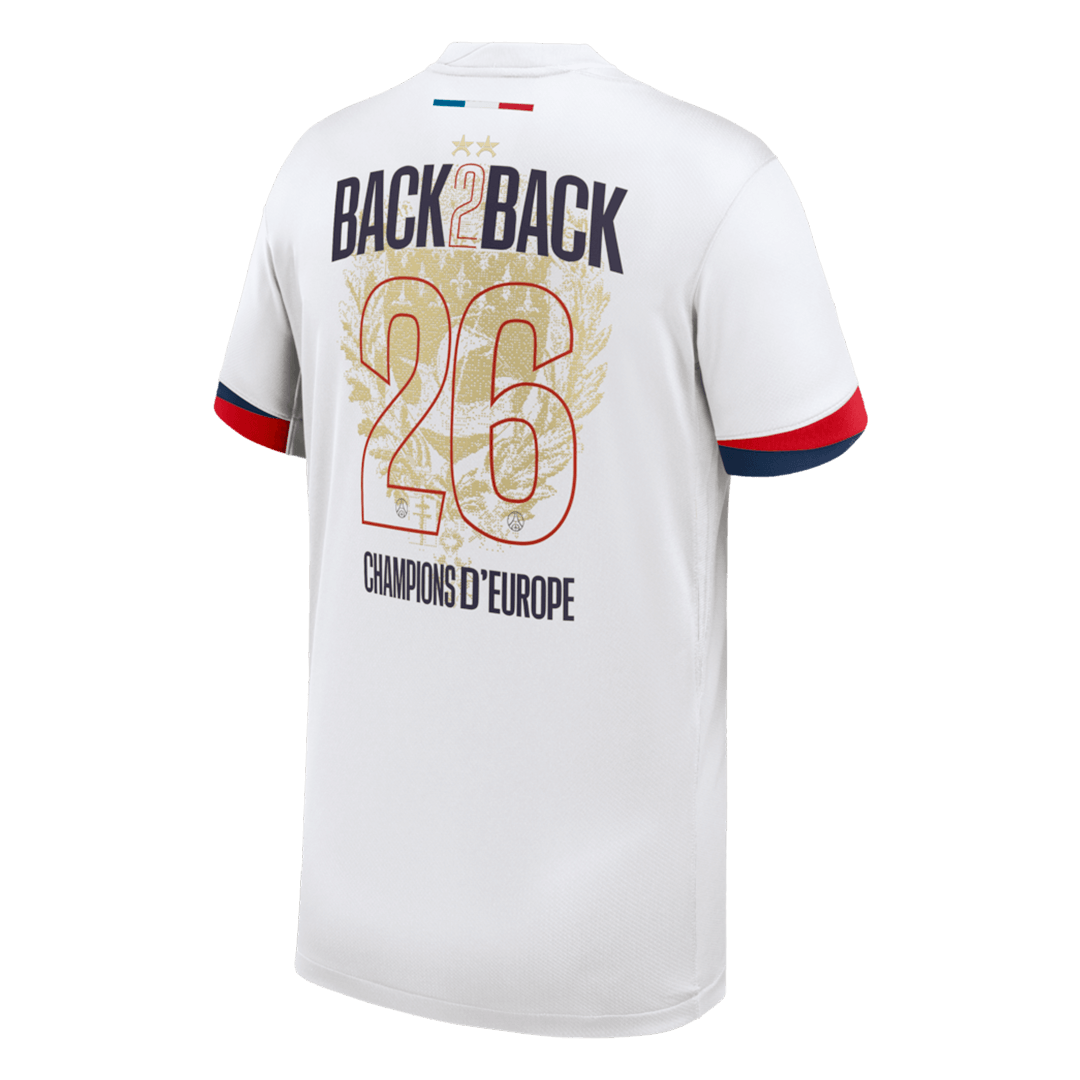 Champions of Europe #26 Les Parisiens Extérieur Maillot 2024/26 Blanc - CHAMPIONS OF EUROPE