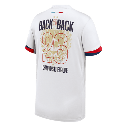 Champions of Europe #26 Les Parisiens Extérieur Maillot 2024/26 Blanc - CHAMPIONS OF EUROPE
