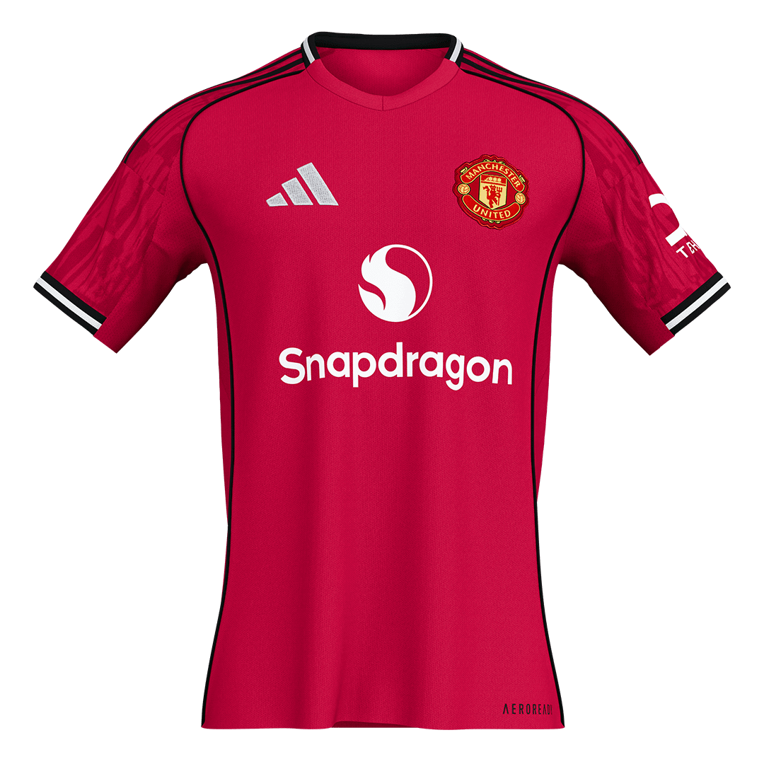 Manchester United Domicile Maillot 2025/26 Rouge - Super