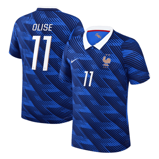 OLISE #11 France Domicile Maillot 2026 Bleu Joueur
