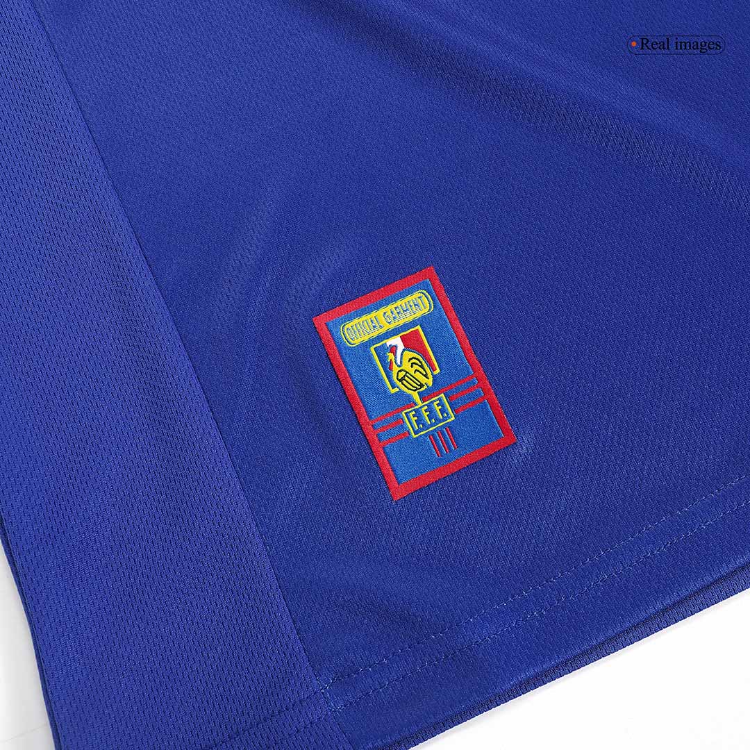 Retro ZIDANE #10 France Domicile Maillot 1998 Bleu