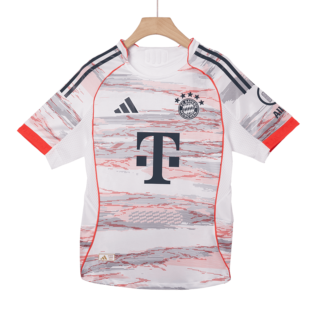 UPAMECANO #2 Bayern Munich Extérieur Maillot 2025/26 Blanc Joueur