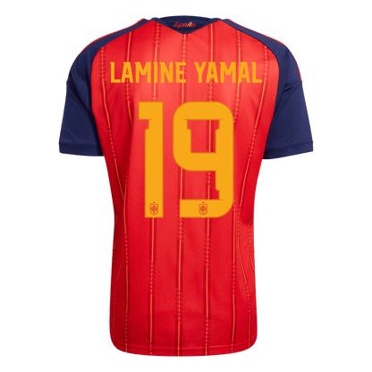 LAMINE YAMAL #19 Espagne Domicile Maillot 2026 Rouge Joueur