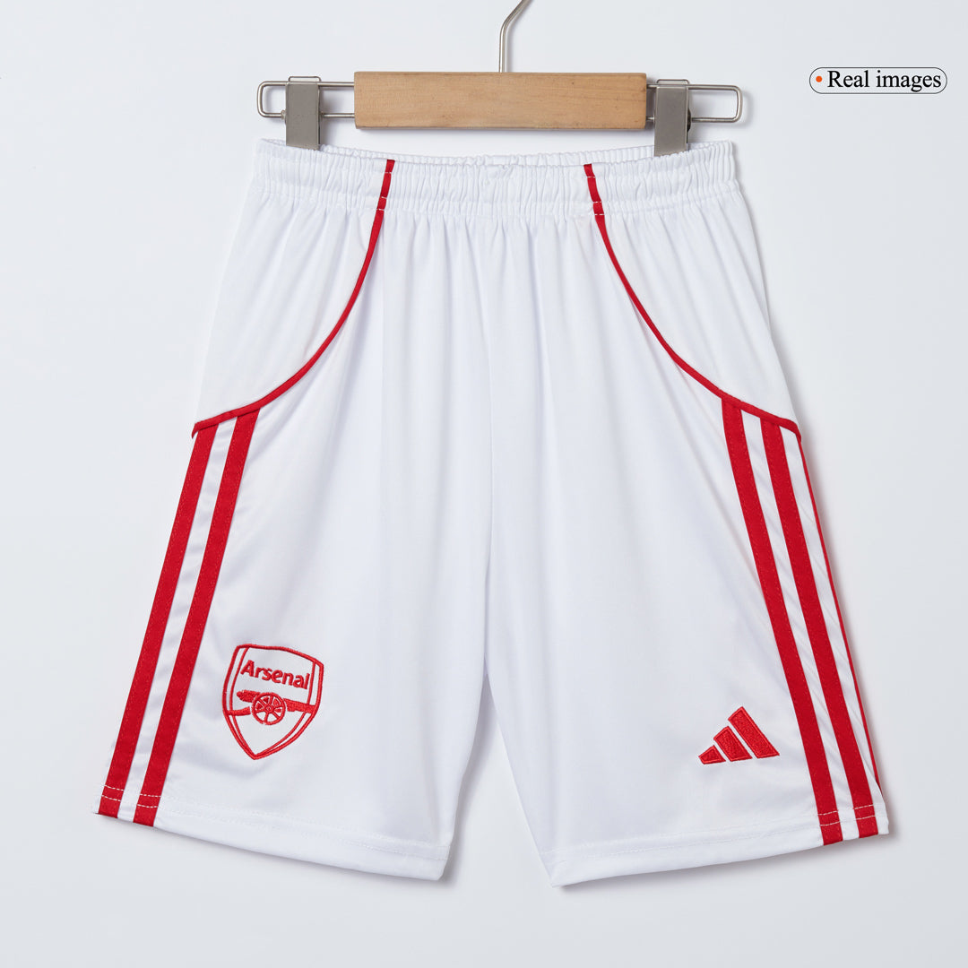 Arsenal Domicile Maillot Kit 2025/26 Enfant Rouge