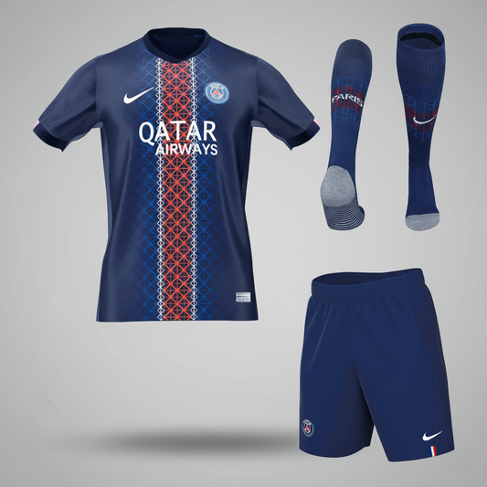 Men Les Parisiens Domicile Maillot Kit 2025/26 Bleu marine - Super
