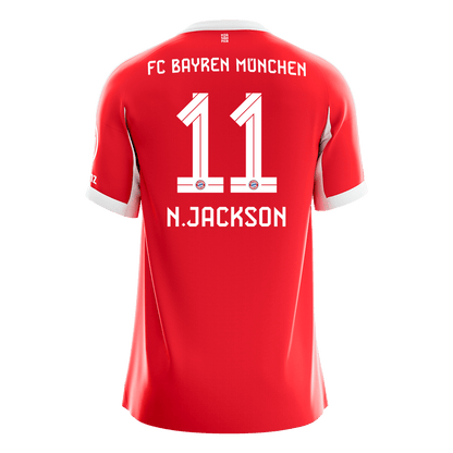 N.JACKSON #11 Bayern Munich Domicile Maillot 2025/26 Rouge - Super