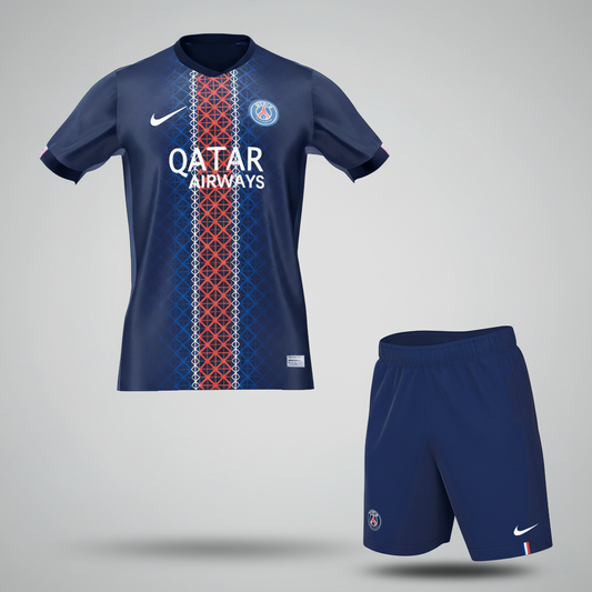 Men Les Parisiens Domicile Maillot Kit 2025/26 Bleu marine - Super