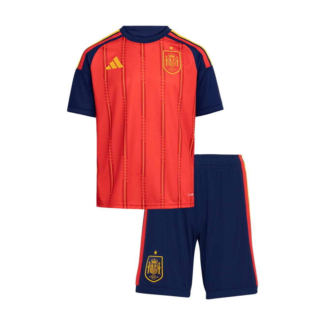Espagne Domicile Maillot Kit 2026 Enfant Rouge - Super