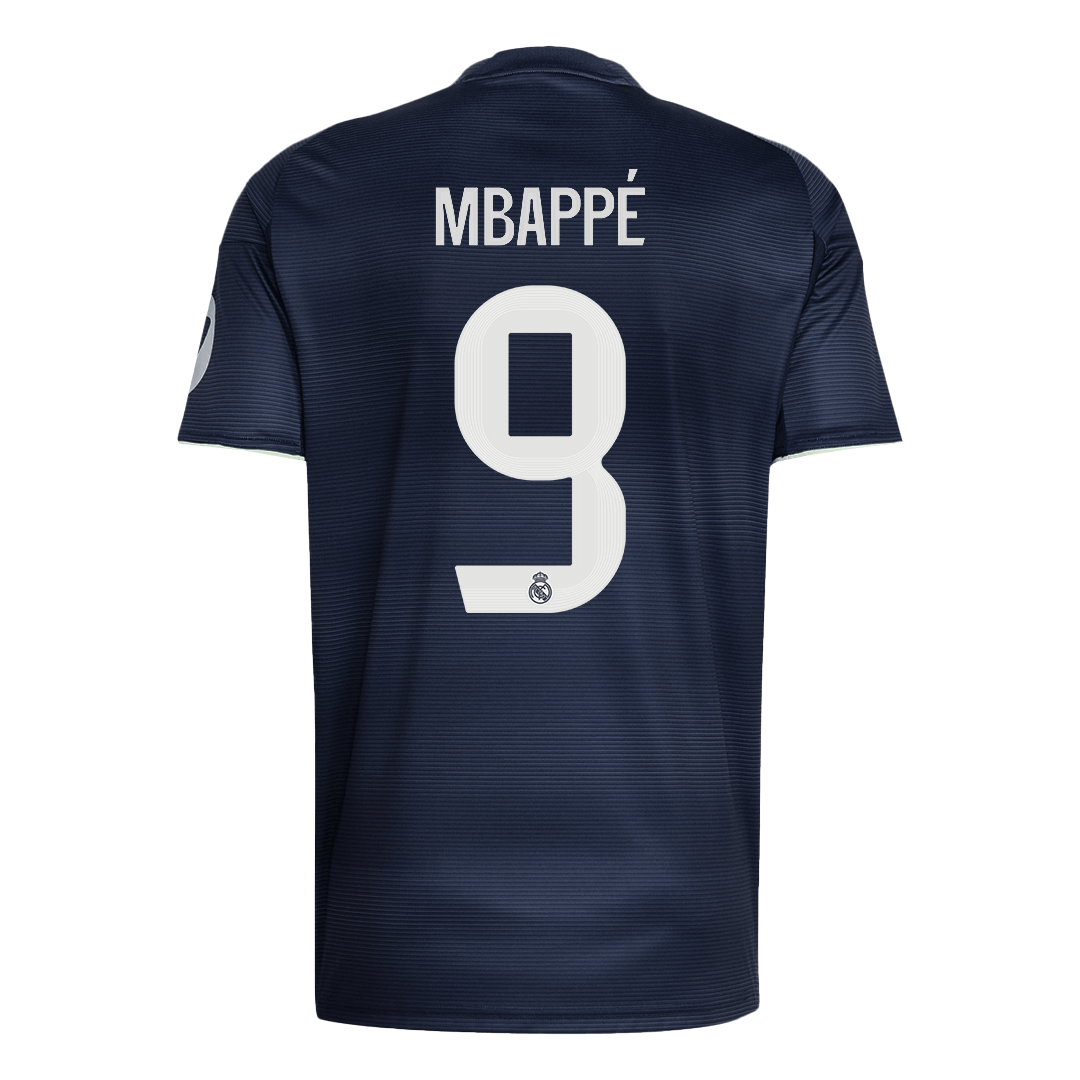 MBAPPÉ #9 Real Madrid Extérieur Maillot 2025/26 Bleu marine - Super