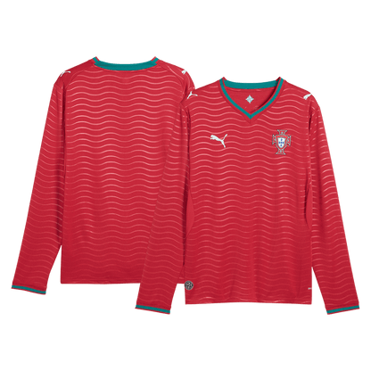 Portugal Domicile Maillot Manches Longues 2026 Rouge