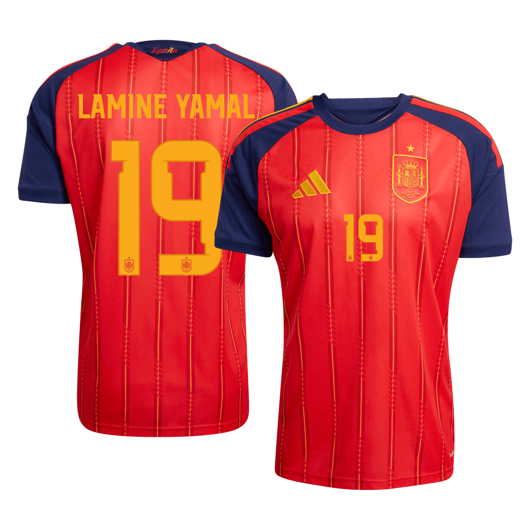 LAMINE YAMAL #19 Espagne Domicile Maillot 2026 Rouge - Super