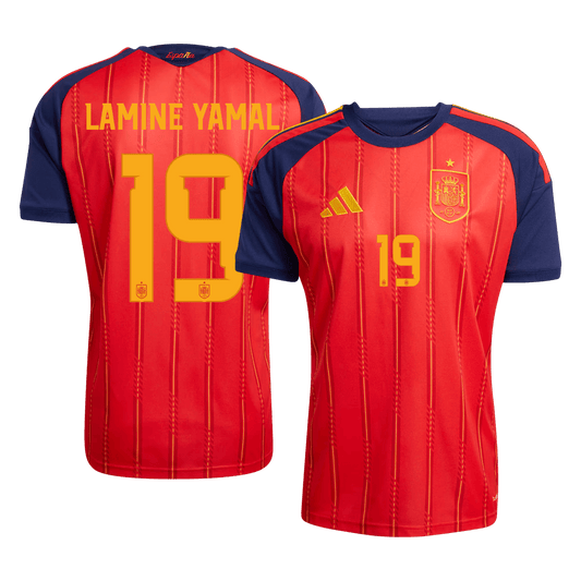 LAMINE YAMAL #19 Espagne Domicile Maillot 2026 Rouge - Super