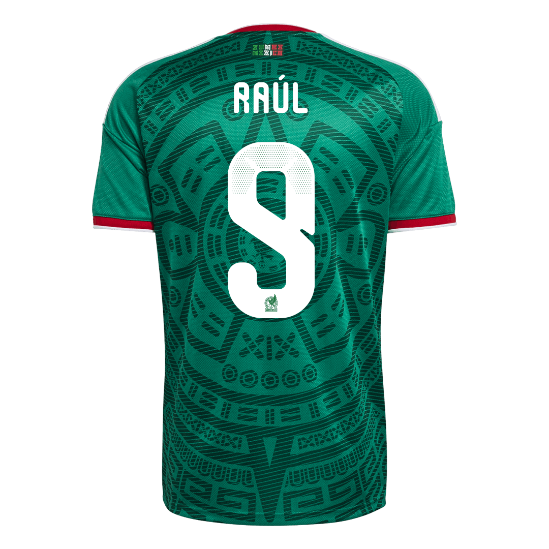Raúl #9 Mexique Domicile Maillot 2026 Vert - Super