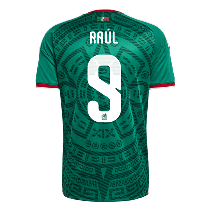 Raúl #9 Mexique Domicile Maillot 2026 Vert - Super