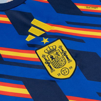 Espagne Pre-Match Maillot 2026 Bleu marine Grande Taille