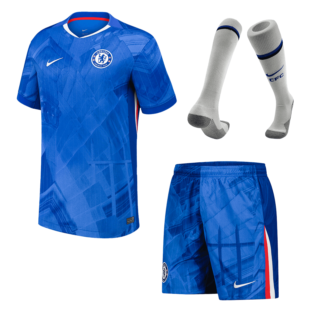Men Chelsea Domicile Maillot Kit 2025/26 Bleu - Super