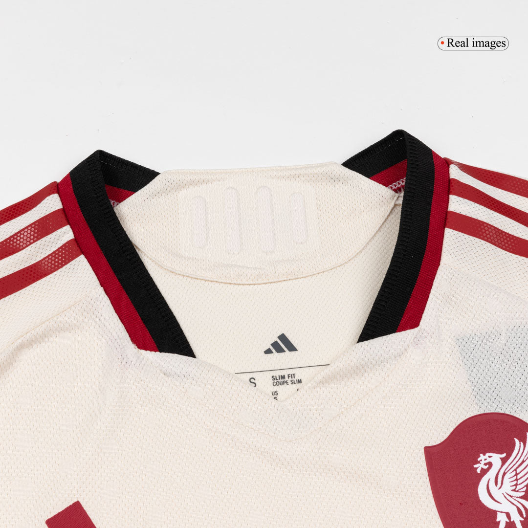 Liverpool Extérieur Maillot 2025/26 Blanc Joueur