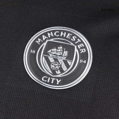Manchester City Extérieur Maillot 2025/26 Noir Grande Taille