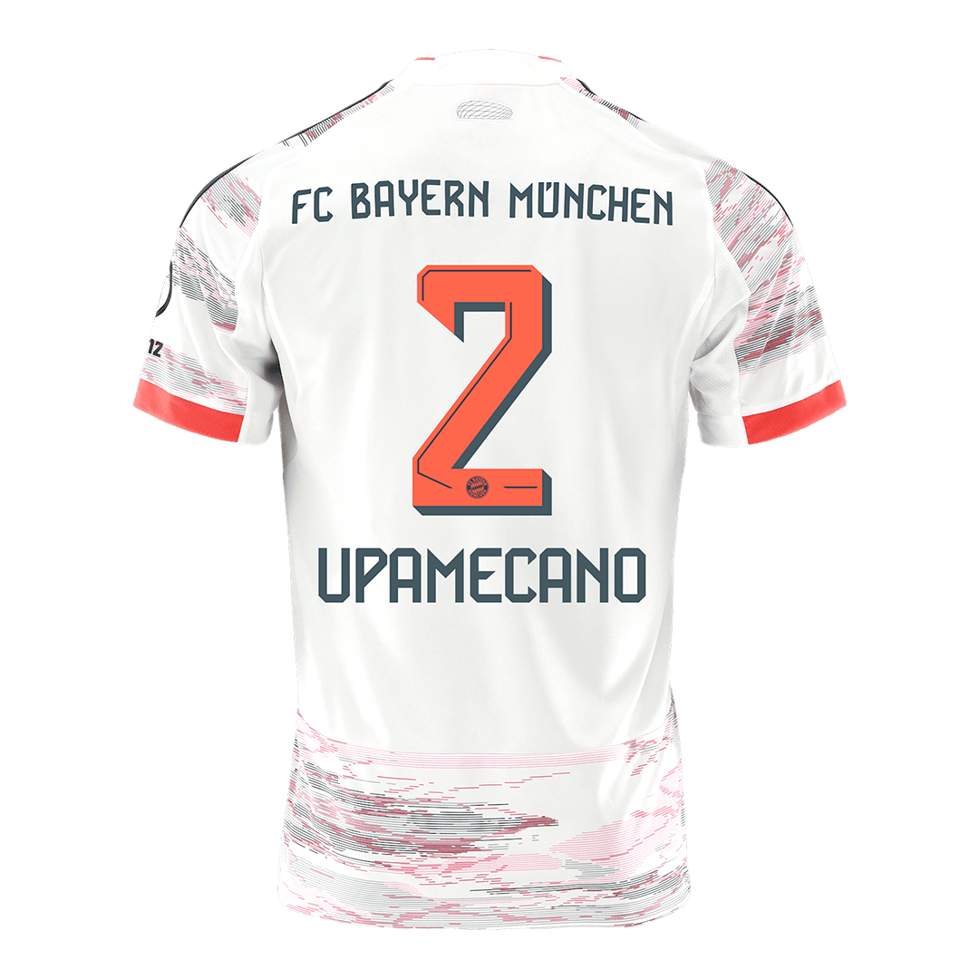 UPAMECANO #2 Bayern Munich Extérieur Maillot 2025/26 Blanc