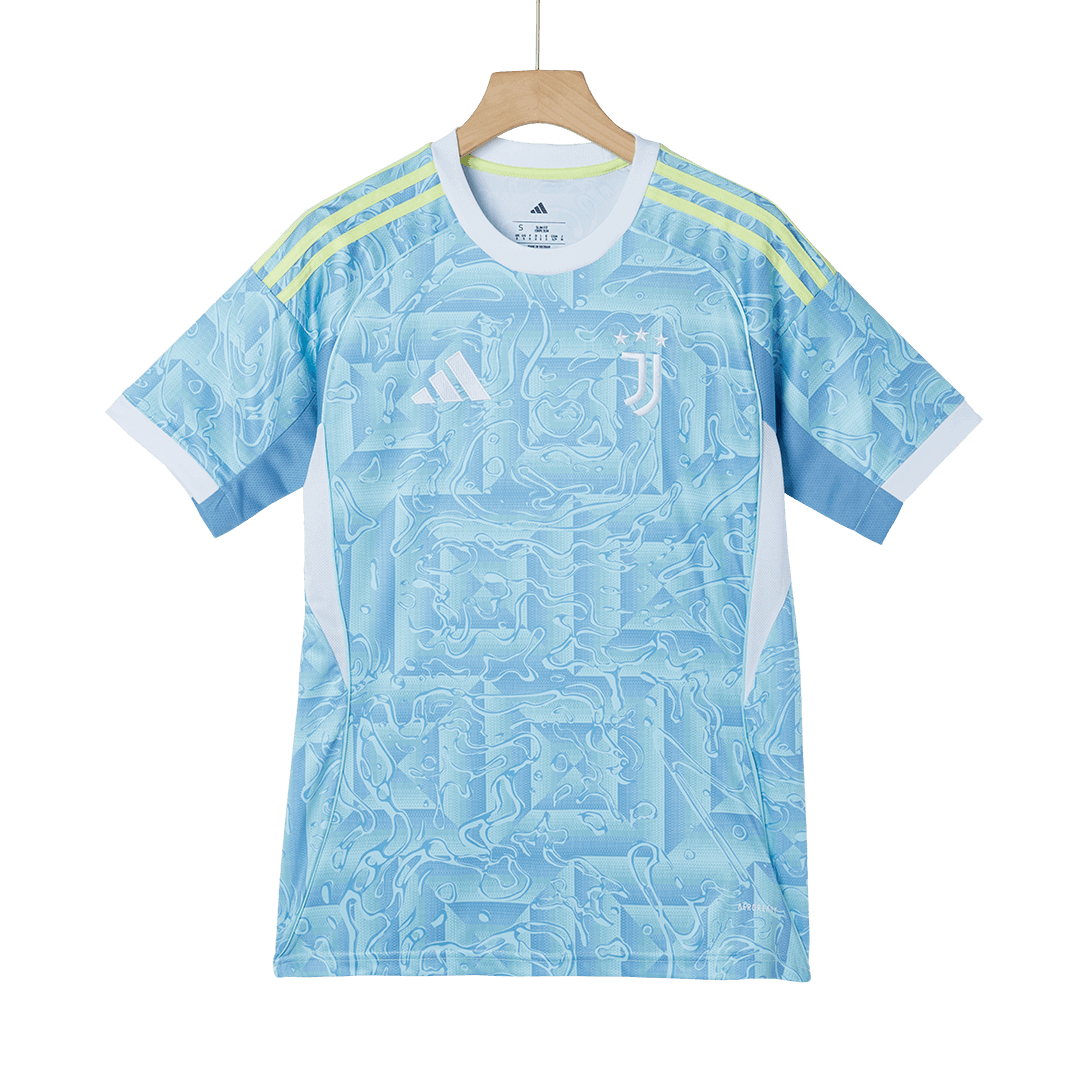 Juventus Extérieur Maillot 2025/26 Bleu Grande Taille