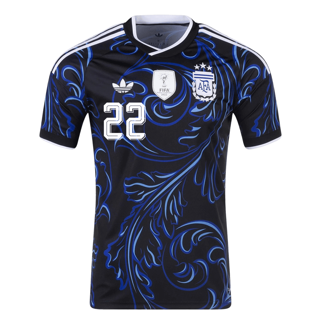 L. MARTÍNEZ #22 Argentine Extérieur Maillot 2026 Noir