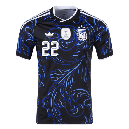 L. MARTÍNEZ #22 Argentine Extérieur Maillot 2026 Noir
