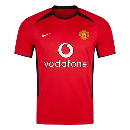 Retro Manchester United Domicile Maillot 2002/04 Rouge