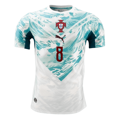 B.FERNANDES #8 Portugal Extérieur Maillot 2026 White&Green Joueur
