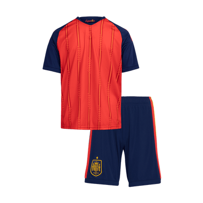 Espagne Domicile Maillot Kit 2026 Enfant Rouge - Super
