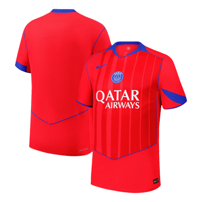 Les Parisiens Third Maillot 2025/26 Rouge Joueur Grande Taille
