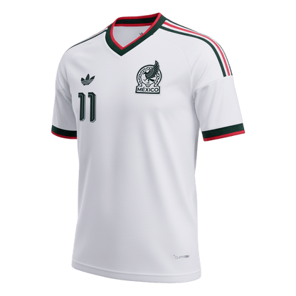 S.GIMENEZ #11 Mexique Extérieur Maillot 2026 Blanc
