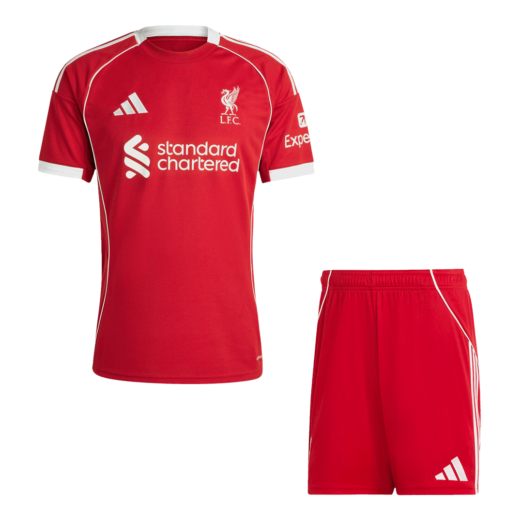 Liverpool Domicile Maillot Kit 2025/26 Rouge