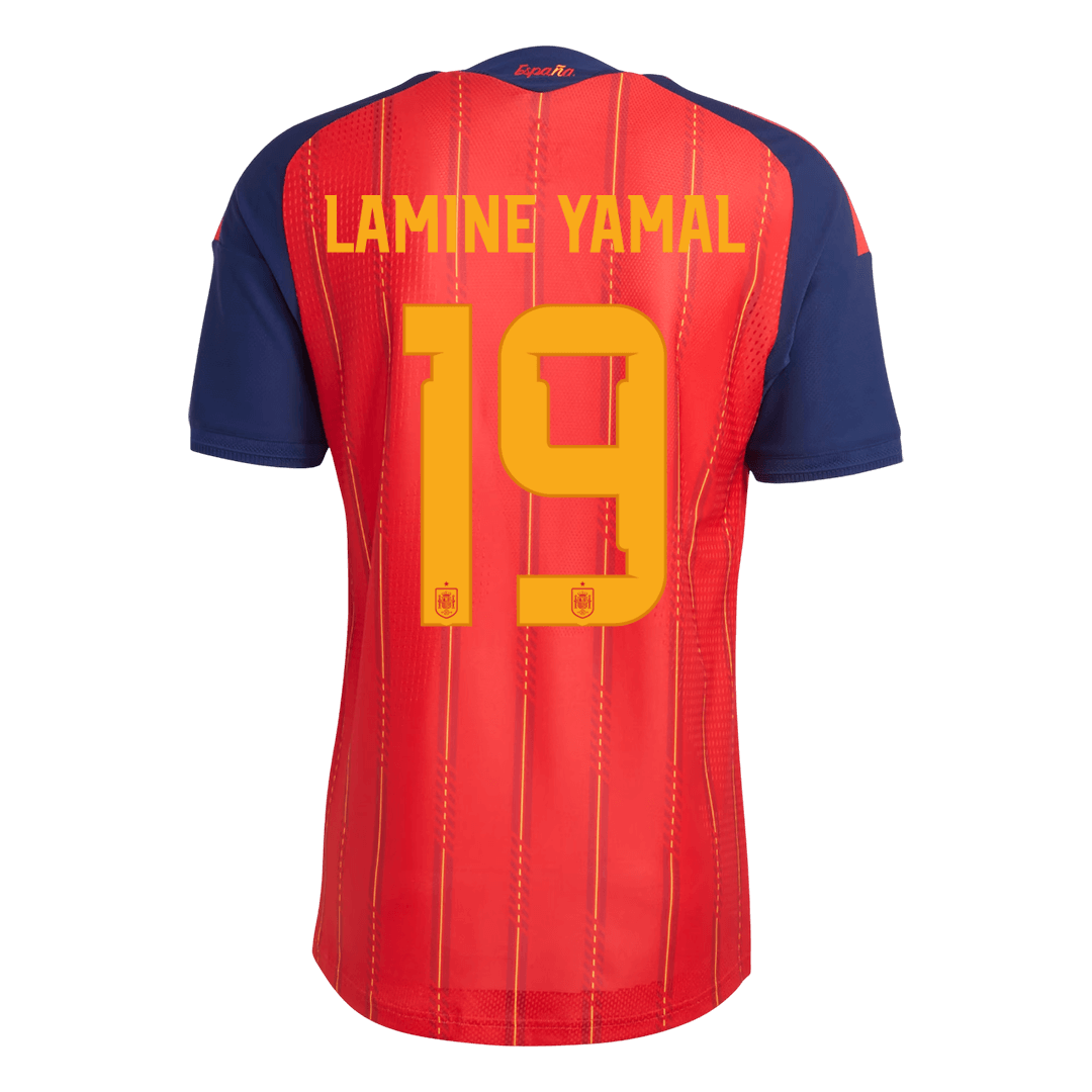 LAMINE YAMAL #19 Espagne Domicile Maillot 2026 Rouge Joueur