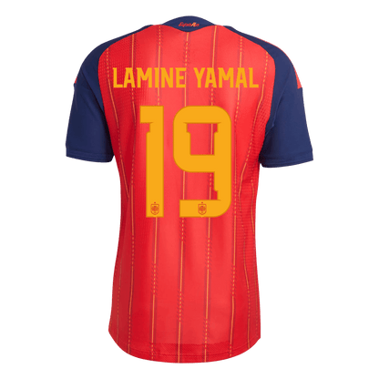 LAMINE YAMAL #19 Espagne Domicile Maillot 2026 Rouge Joueur