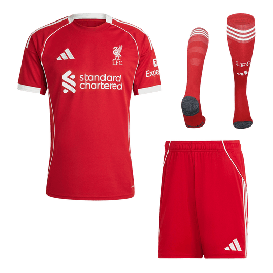 Liverpool Domicile Maillot Kit 2025/26 Rouge