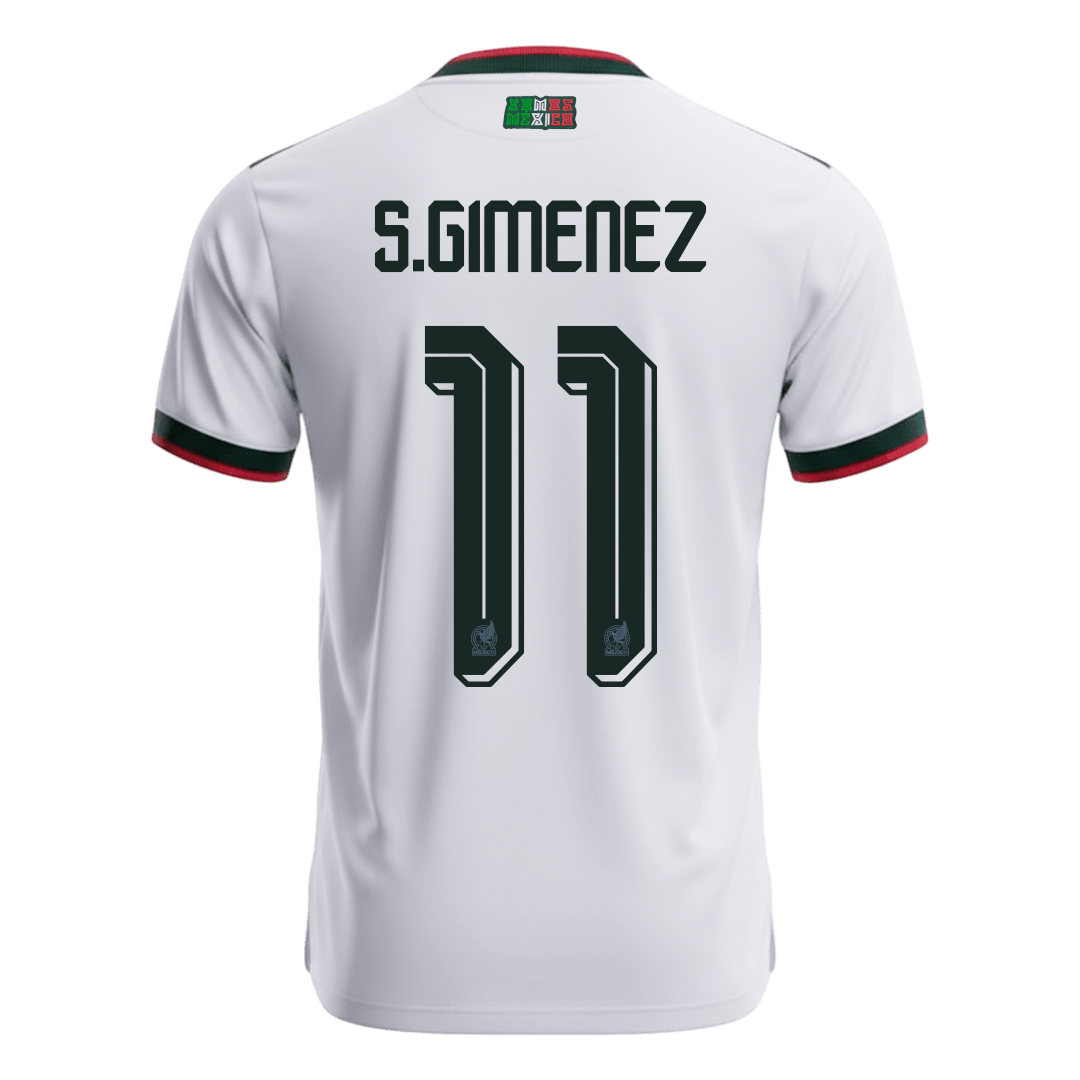 S.GIMENEZ #11 Mexique Extérieur Maillot 2026 Blanc