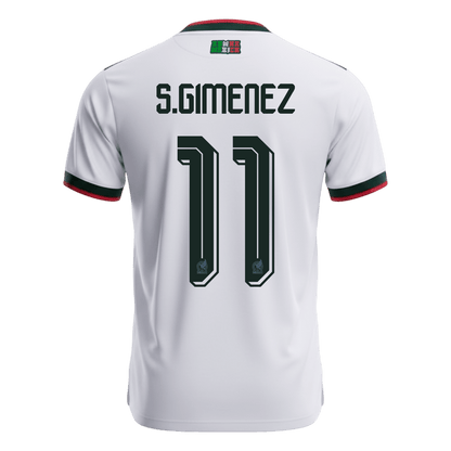 S.GIMENEZ #11 Mexique Extérieur Maillot 2026 Blanc