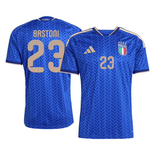 BASTONI #23 Italie Domicile Maillot 2026 Bleu - Super