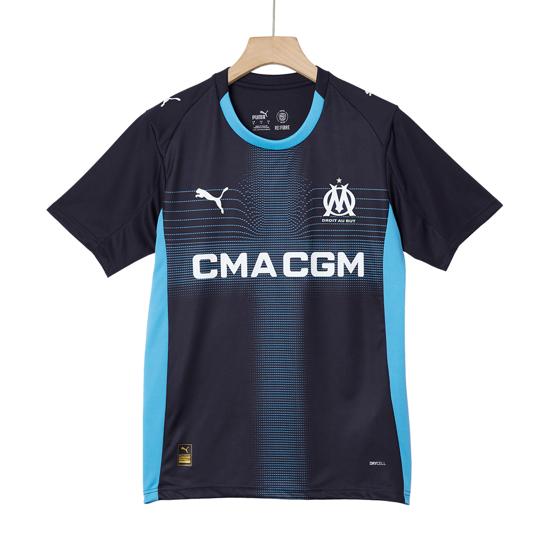 Olympique de Marseille Extérieur Maillot 2025/26 Bleu marine Grande Taille