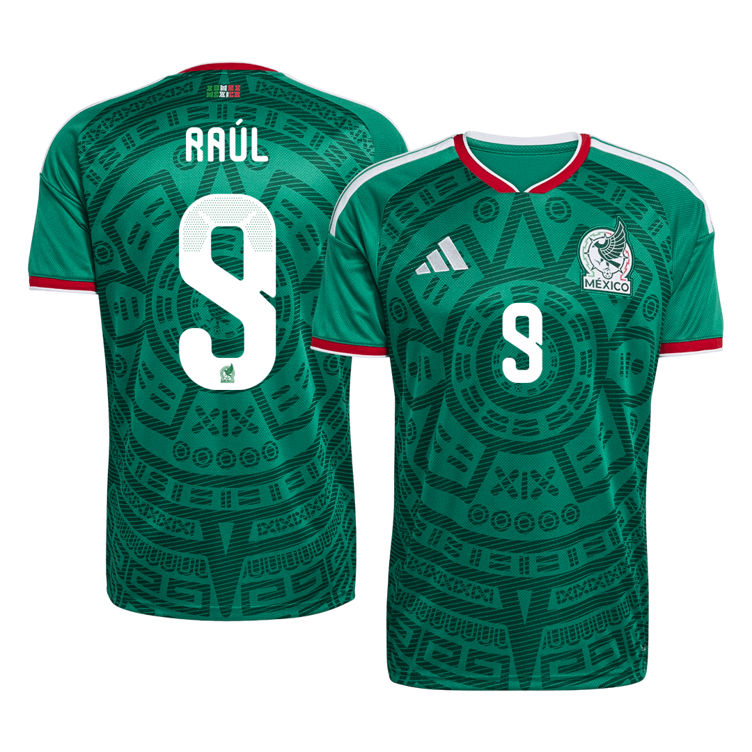 Raúl #9 Mexique Domicile Maillot 2026 Vert - Super