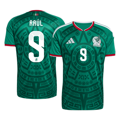 Raúl #9 Mexique Domicile Maillot 2026 Vert - Super