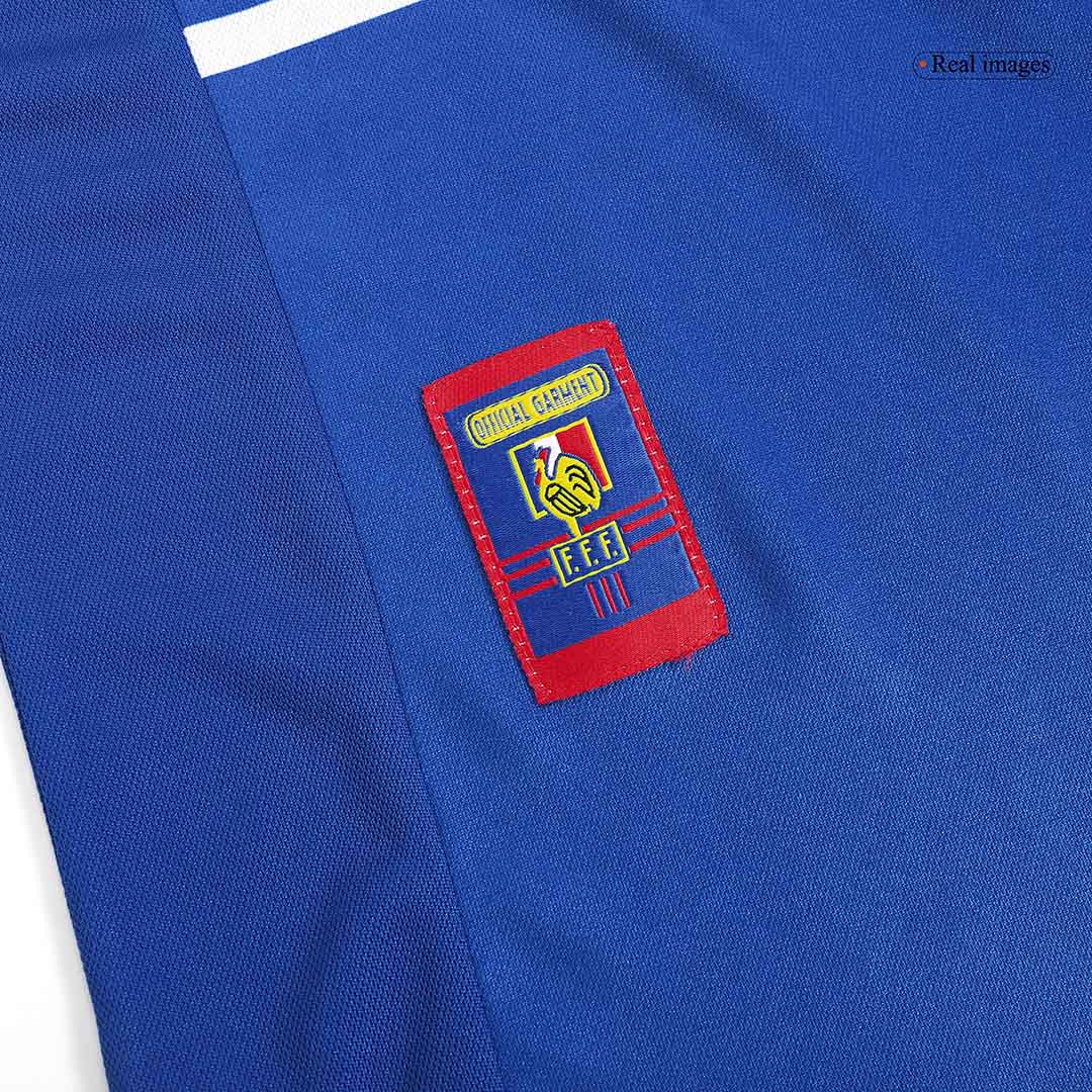 Retro France Domicile Maillot 1998 Bleu