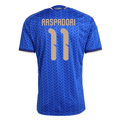 RASPADORI #11 Italie Domicile Maillot 2026 Bleu - Super