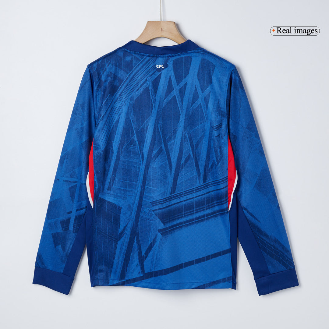 Chelsea Domicile Maillot Manches Longues 2025/26 Bleu