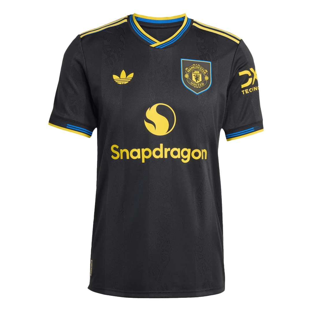Manchester United Third Maillot 2025/26 Noir Joueur