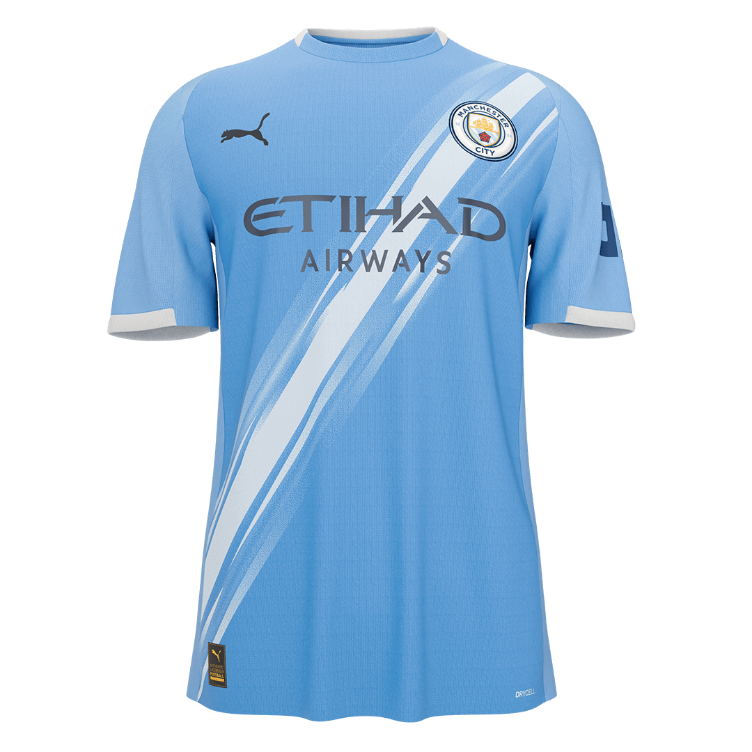 Manchester City Domicile Maillot 2025/26 Bleu - Super Grande Taille